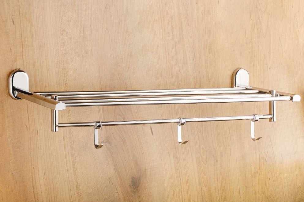 Merlin MC-101 Towel Rack Bathroom Accessory for Home, Hotel and Apartment Washrooms, Elegant and Practical Utility Rack for Organized Everyday Use, Storage, Decor and Value